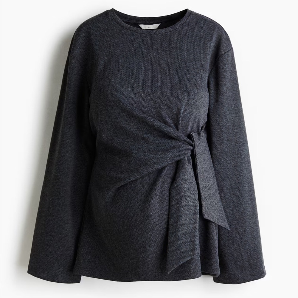 H&M MAMA Maternity Tie-Detail Top